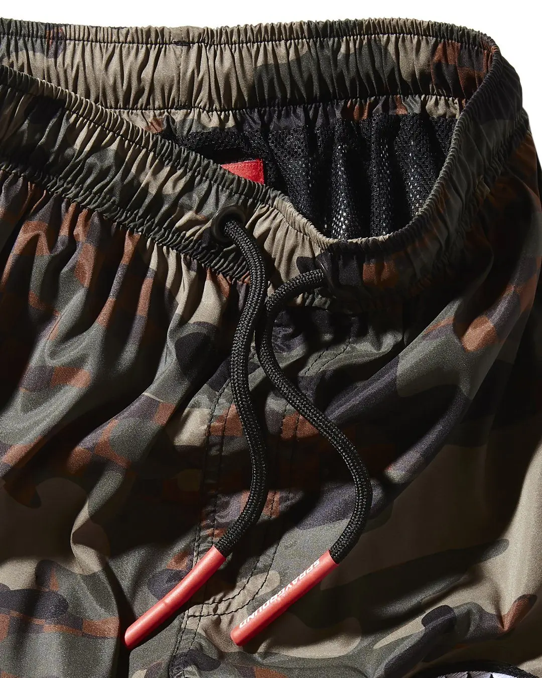 KIDS CAMO CHECKERED SWIM TRUNKS - Image 5