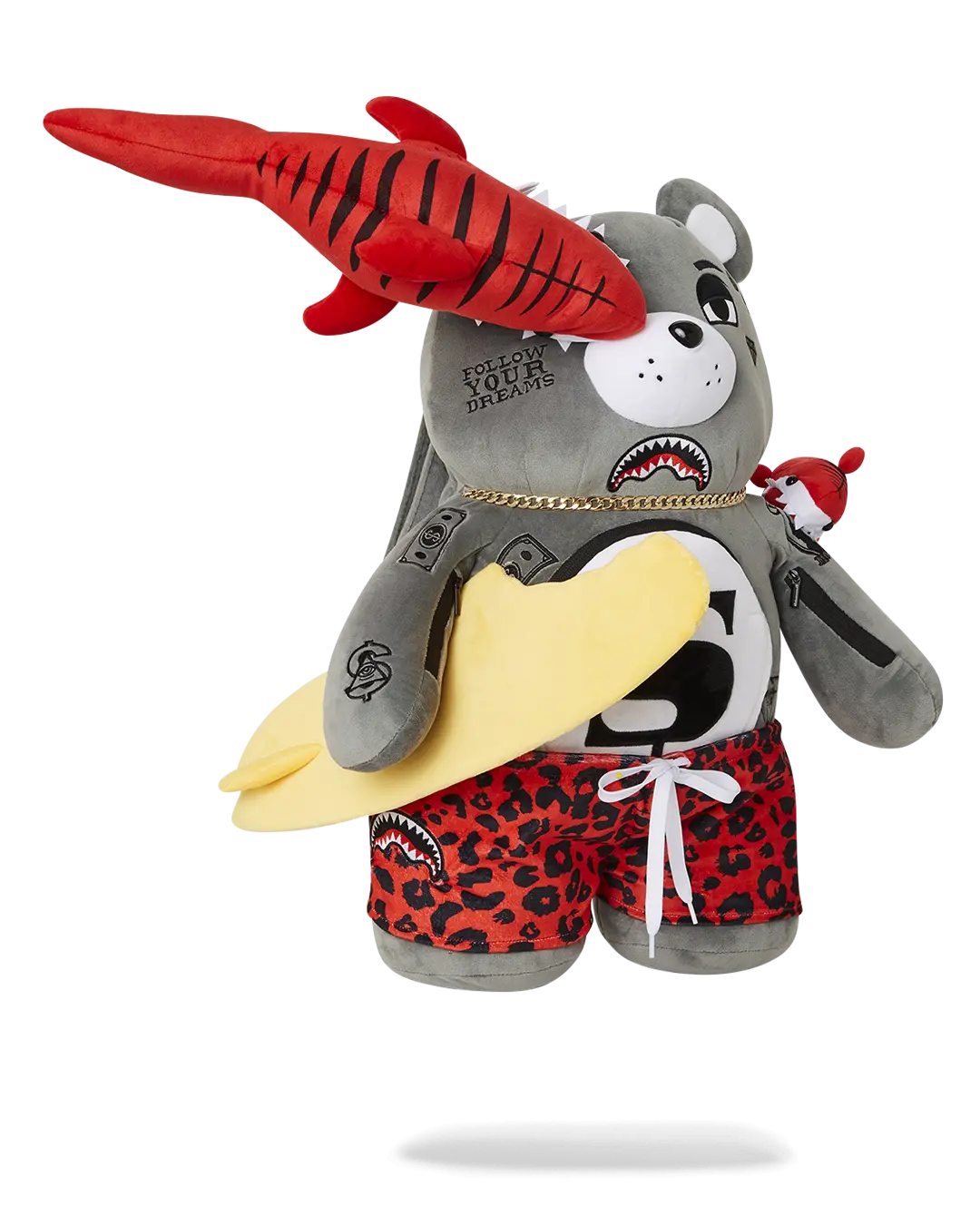SHARK FRIENDS MONEYBEAR TEDDYBEAR BACKPACK - Image 3