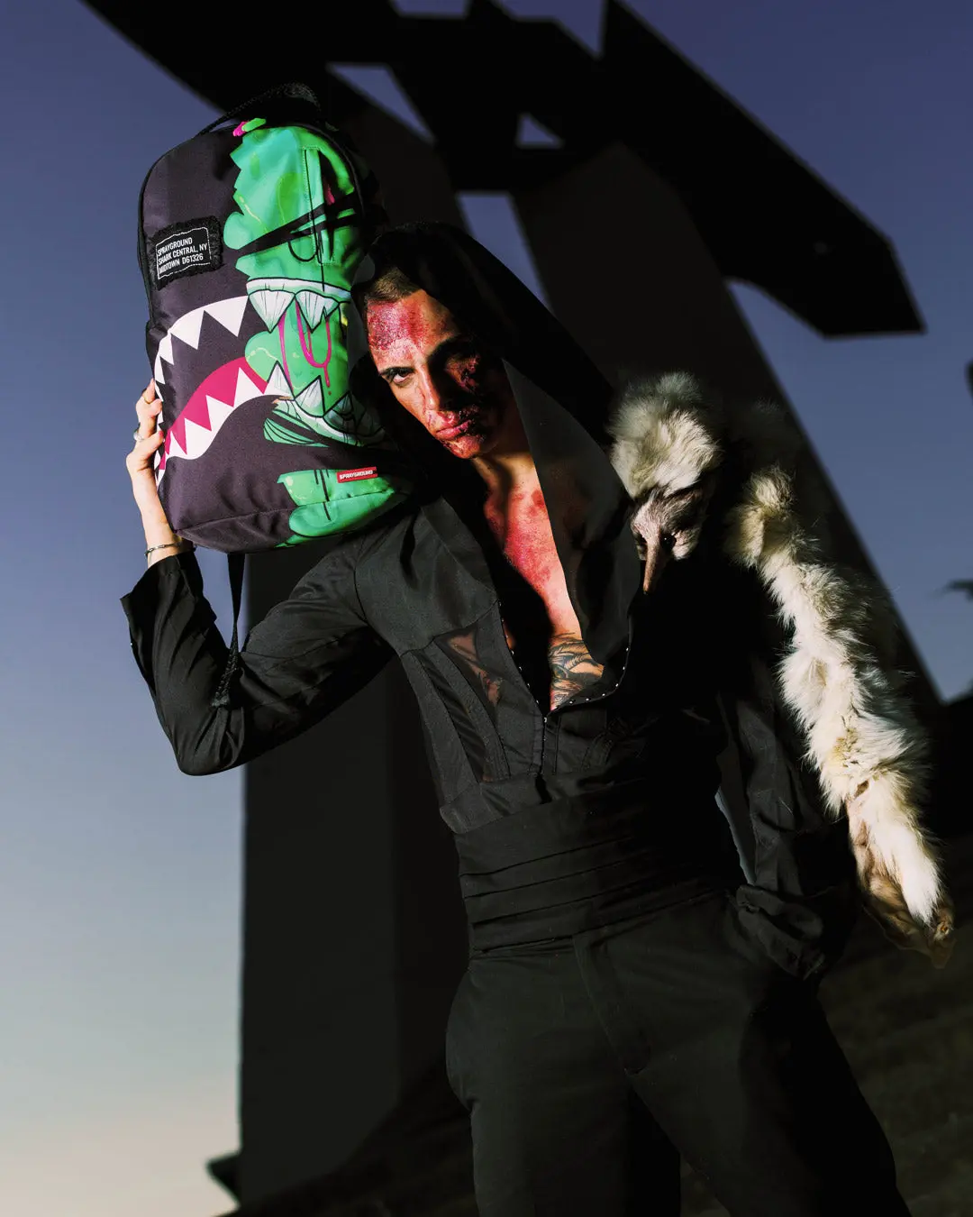 ZOMBIE OOZE SHARK CENTRAL BACKPACK - Image 2