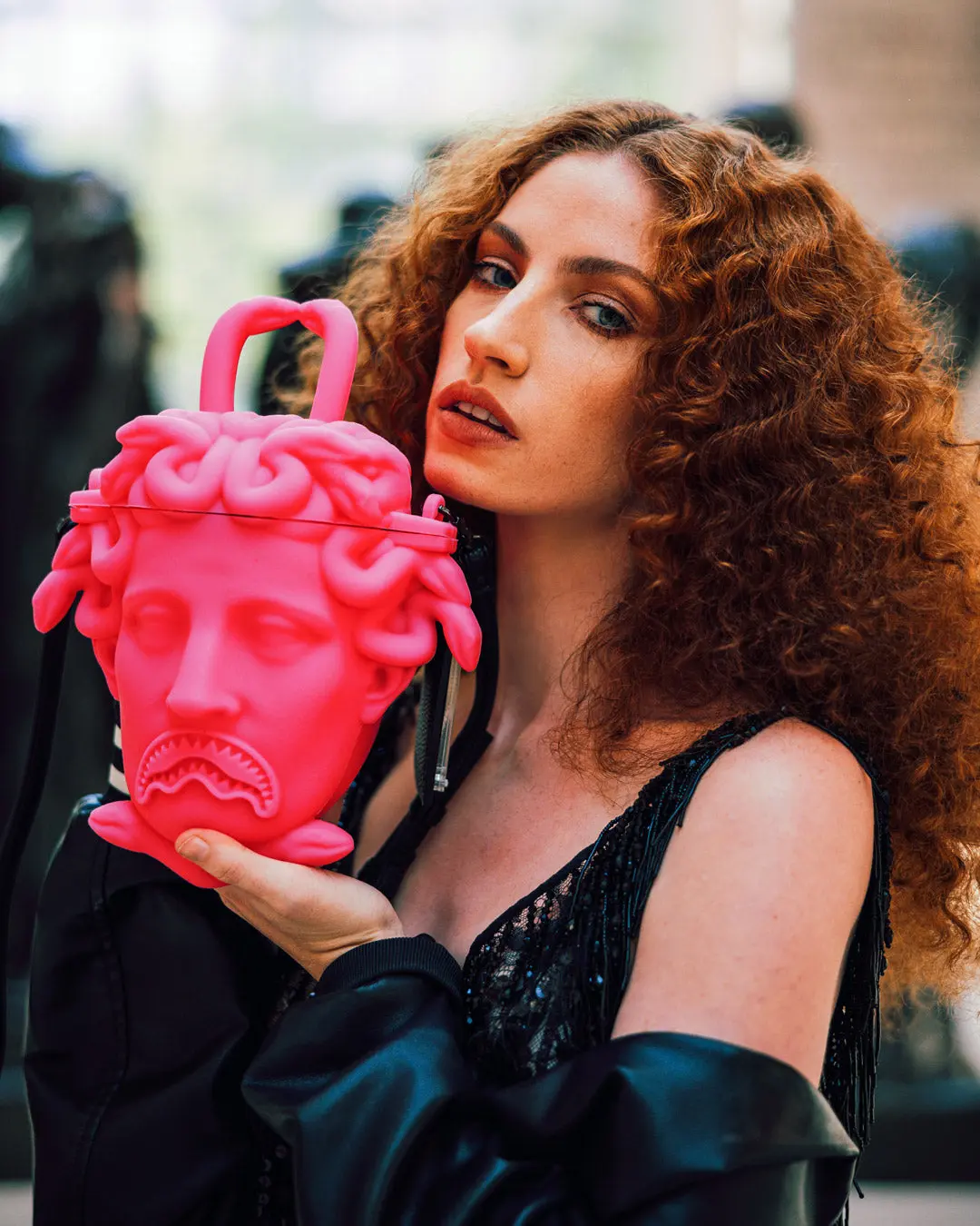 THE MET CANOVA MEDUSA HANDBAG (PINK) - Image 14
