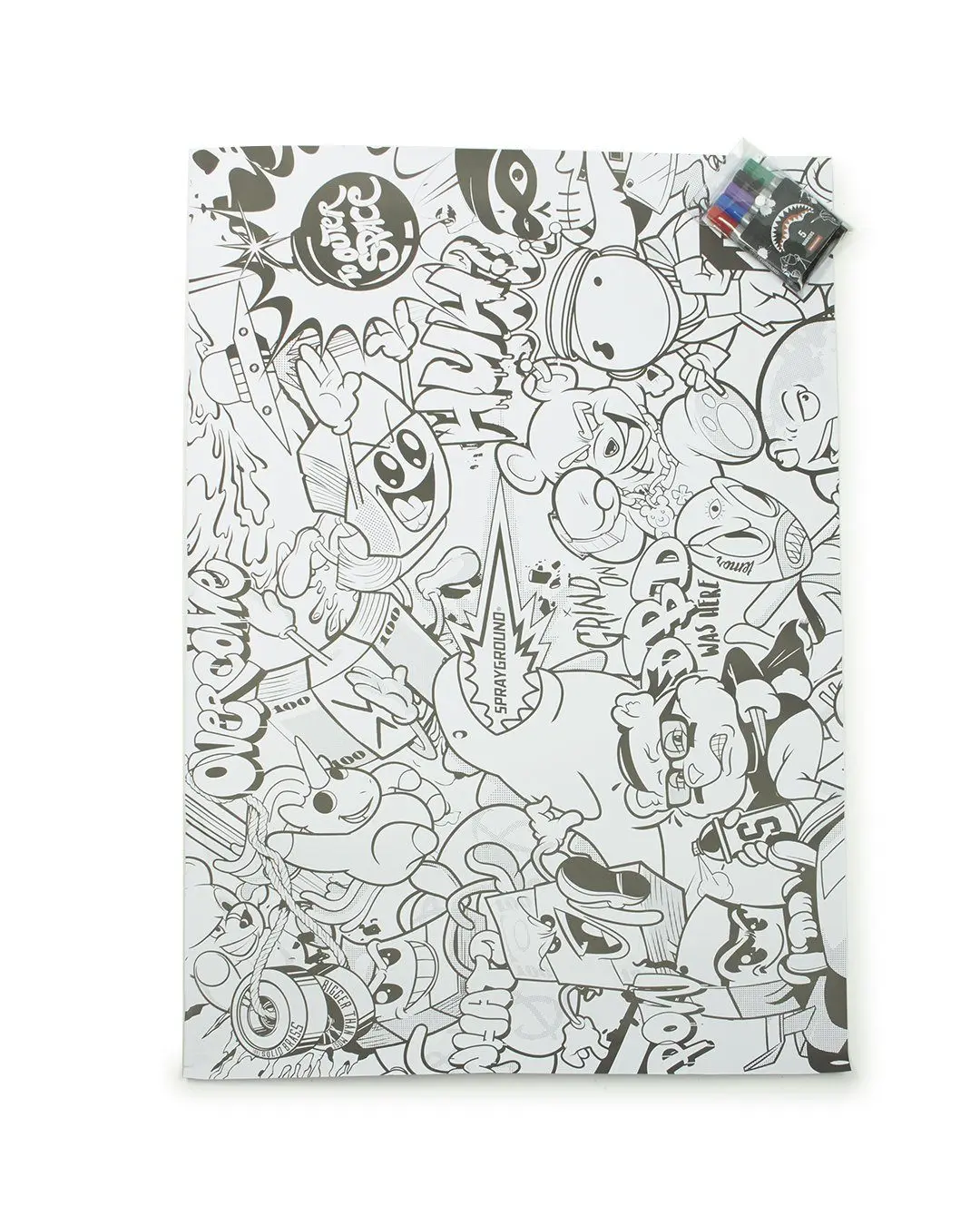 SPRAYGROUND HUGE COLORING POSTER 39"X27" & MARKERS INCLUDED - Image 2