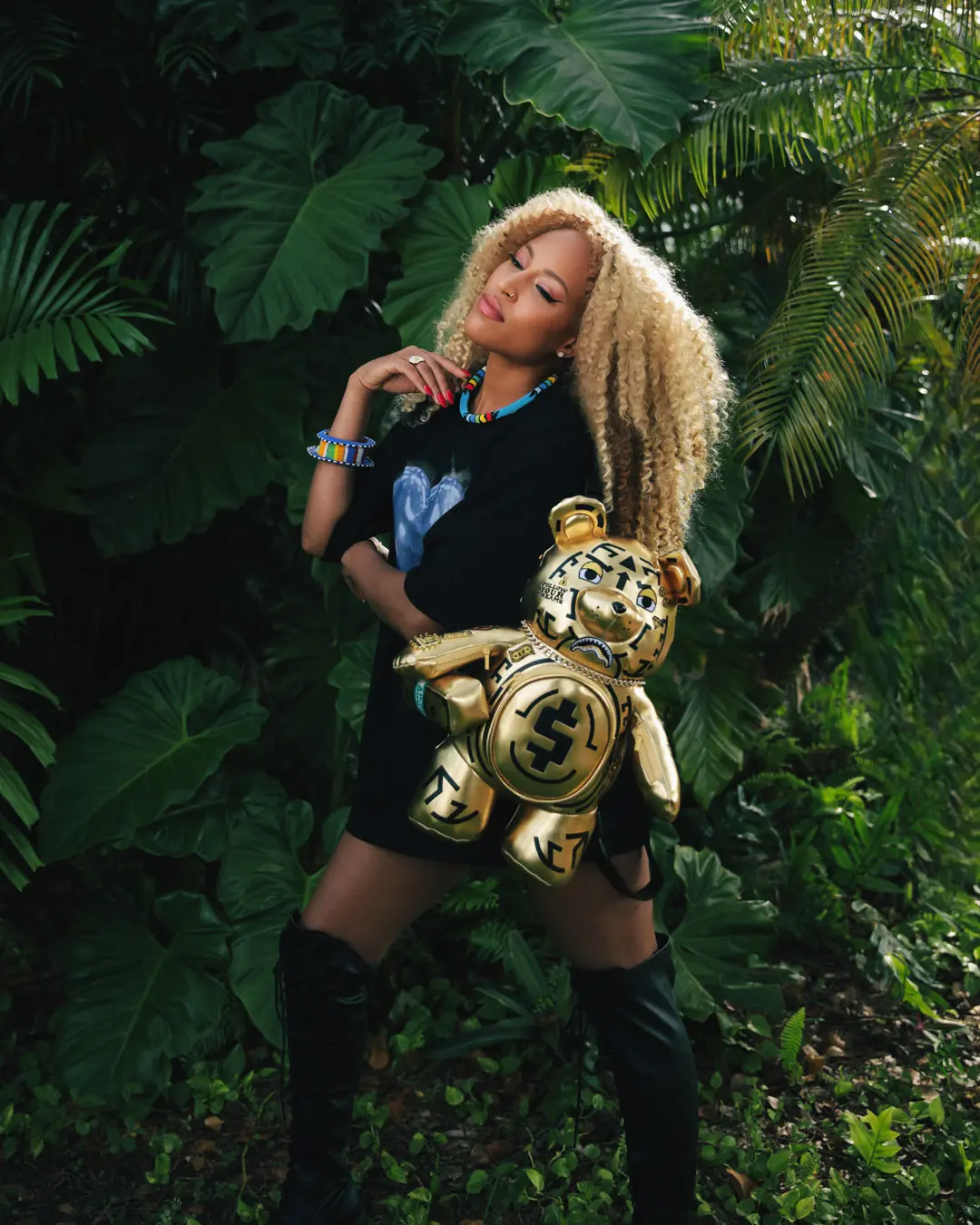 A.I.8 AFRICAN INTELLIGENCE PATH TO THE FUTURE II MEDIUM MONEYBEAR TEDDYBEAR BACKPACK - Image 6