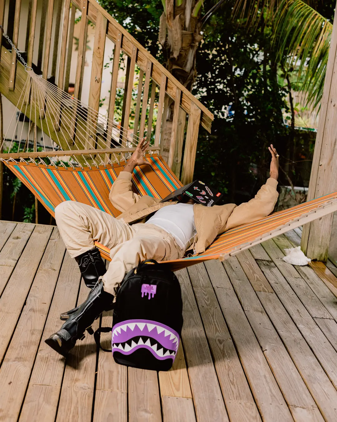 SHARK CENTRAL PASSPORT (PURPLE) BACKPACK - Image 8