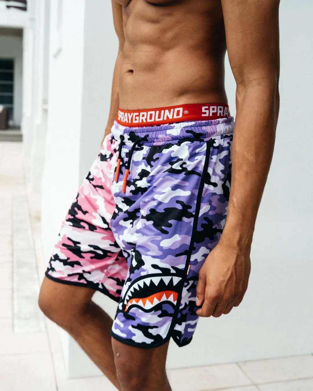 SPLIT CAMO CORTO SWIM TRUNKS - Image 2