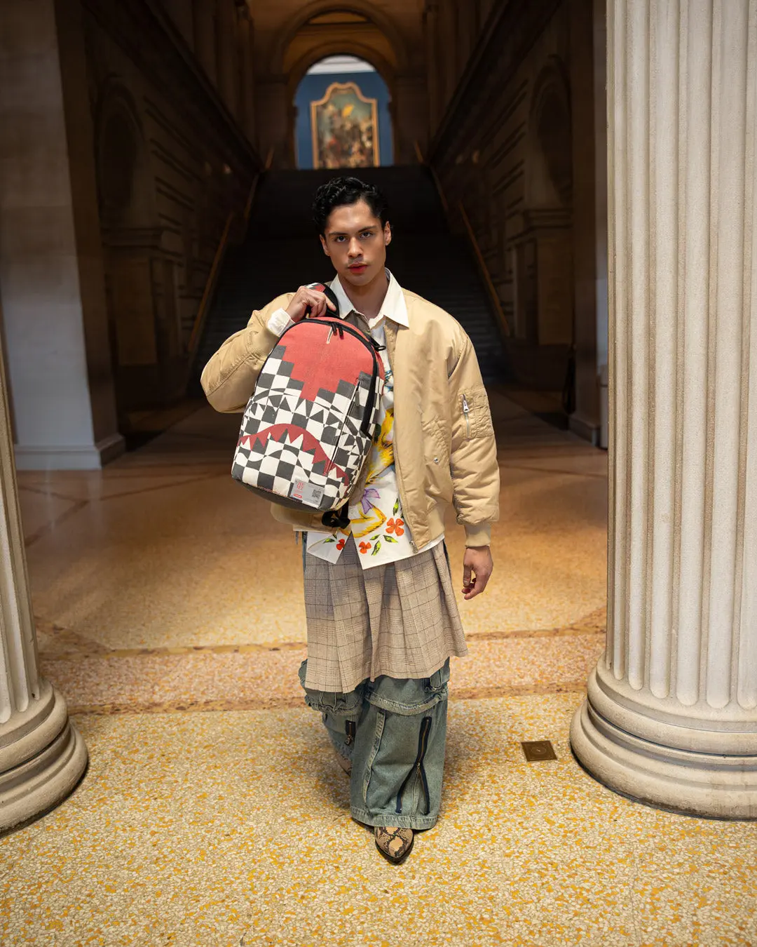 THE MET INCA CHECKERBOARD BACKPACK - Image 4