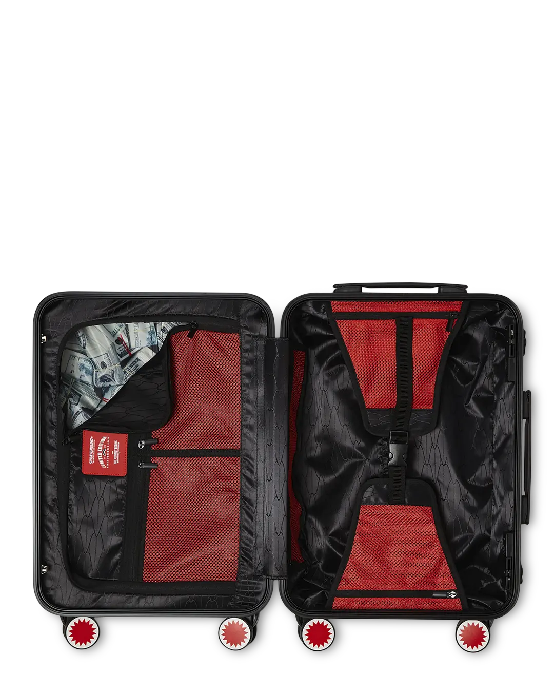 MOLDED SHARKITECTURE BLACK HARDSHELL CARRY-ON LUGGAGE - Image 15