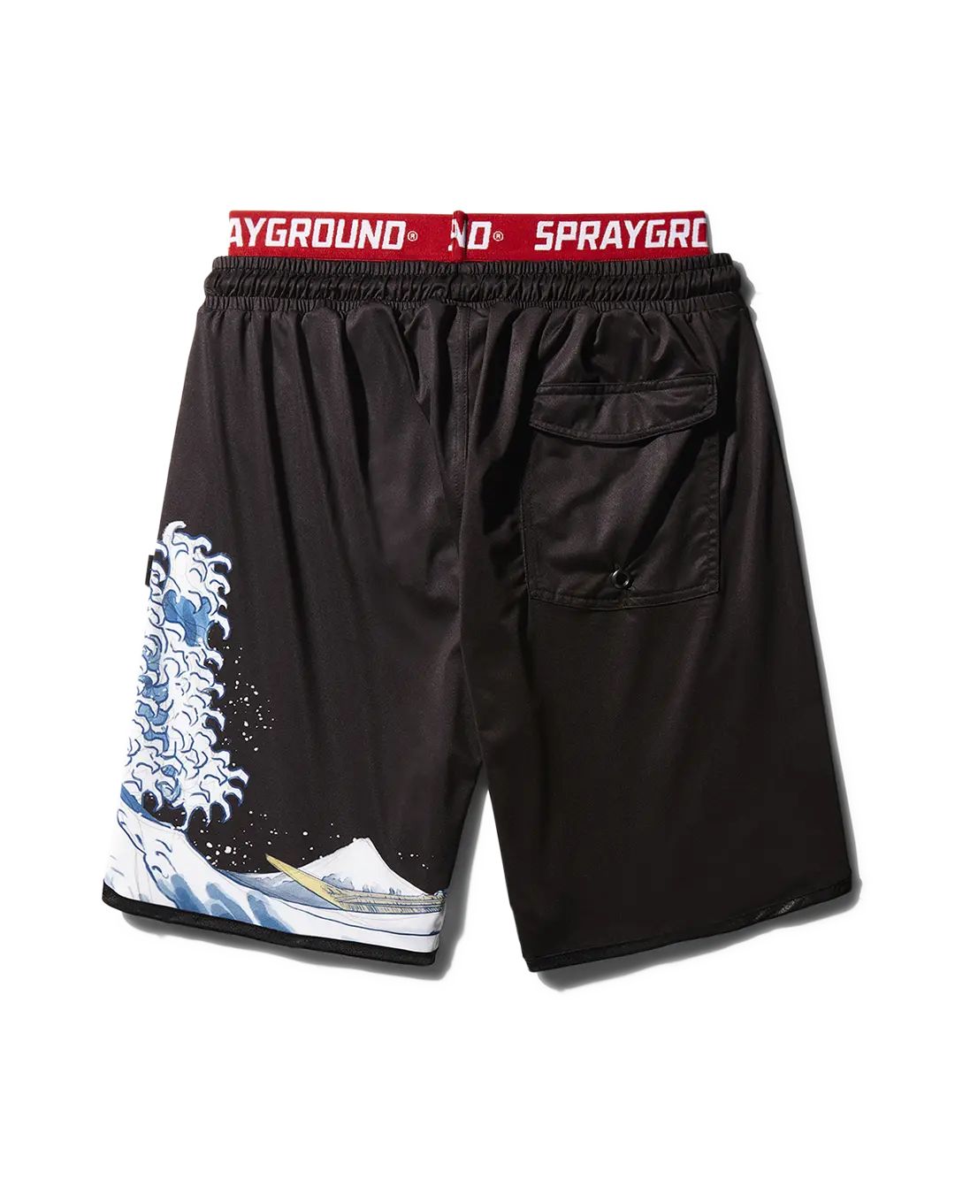 DRAGON WAVE CORTO SWIM TRUNKS (BLACK) - Image 2