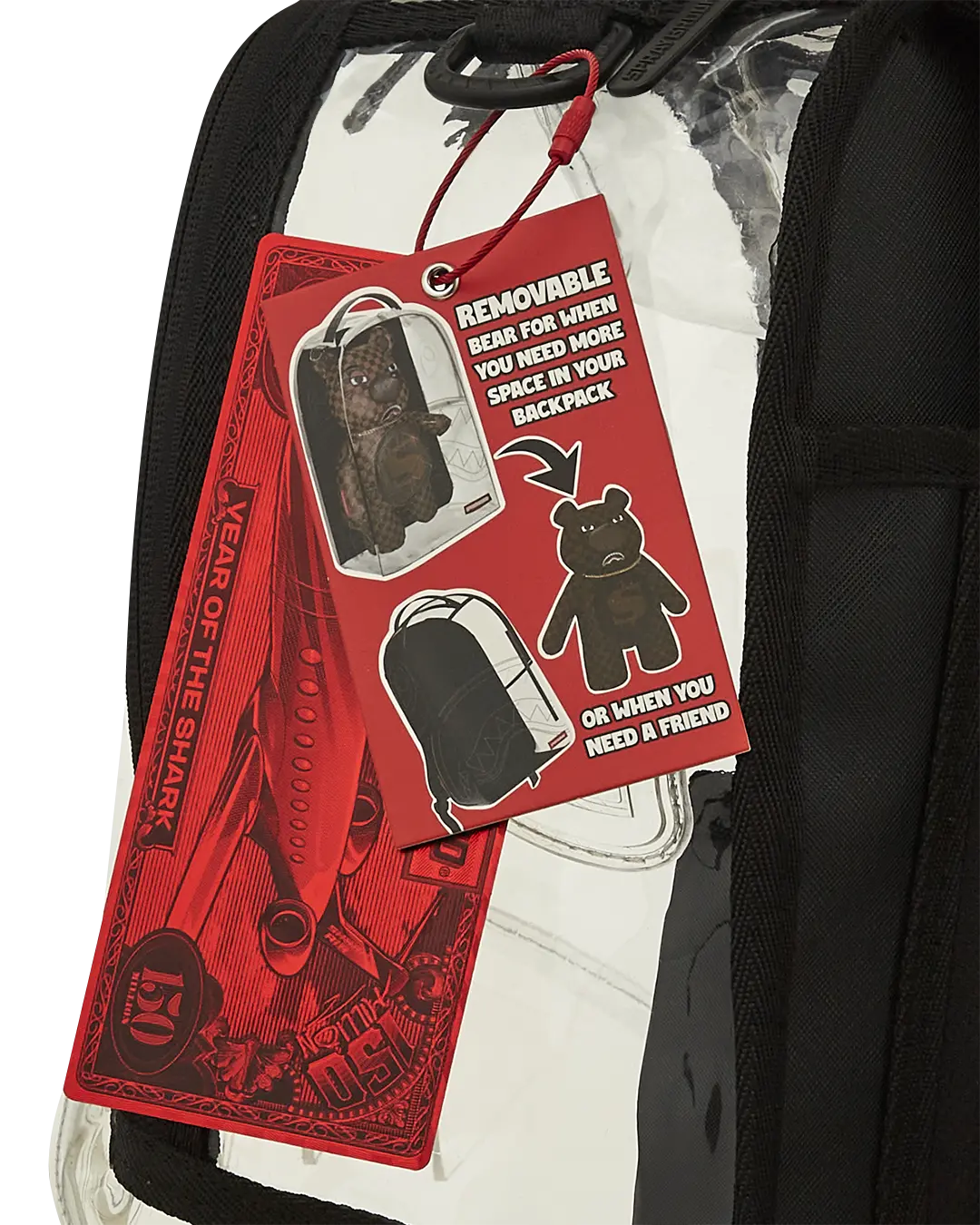CLEAR BACKPACK - SHARKS IN PARIS BEAR - Image 23