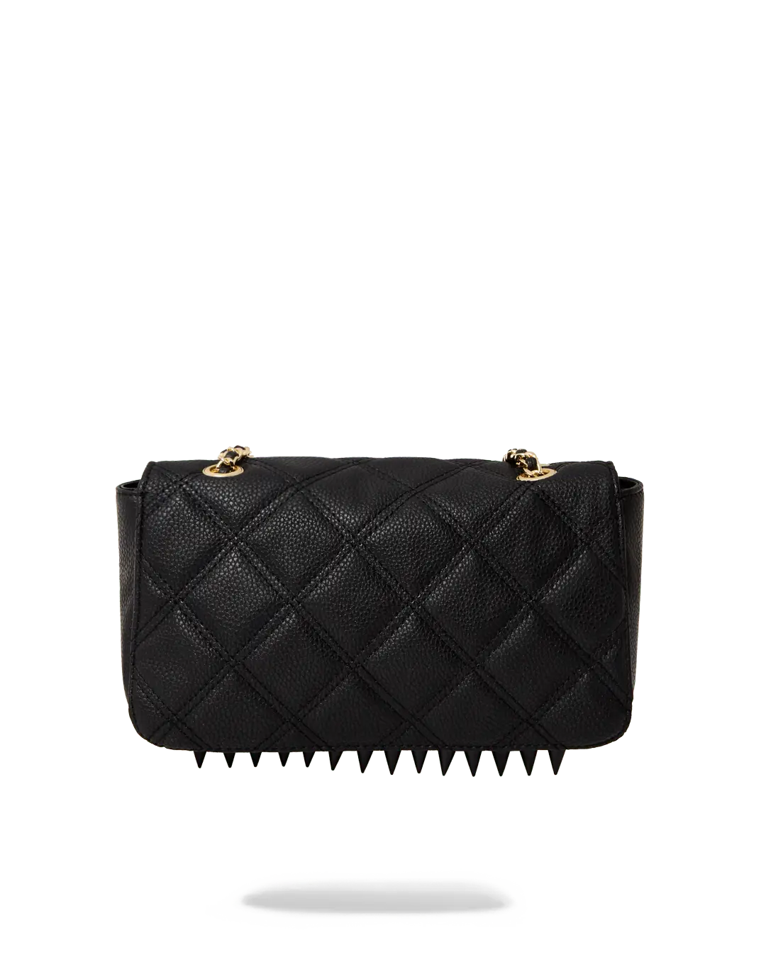 NOIR QUILT GOLD CHAIN SHARK HANDBAG - Image 5