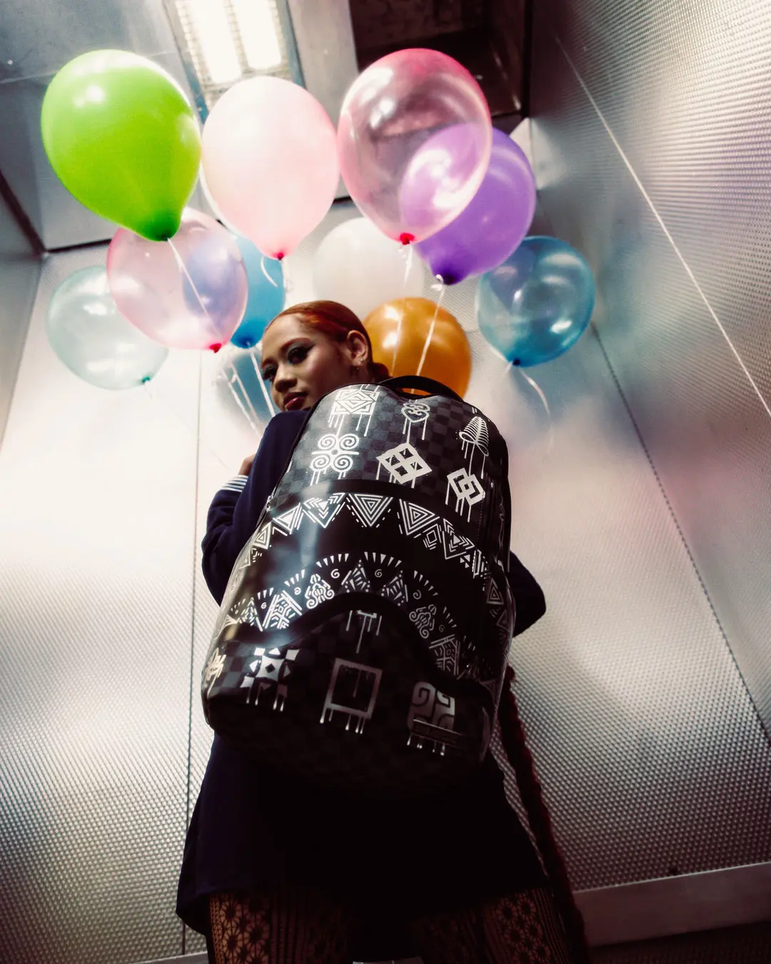AFRICAN INTELLIGENCE 9 POWER GLYPHICS BACKPACK - SANDFLOWER COLLAB - Image 4