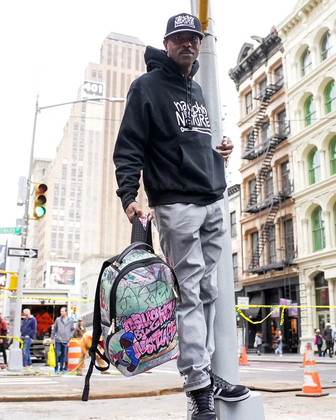 NAUGHTY BY NATURE HIP HOP HOORAY 30TH ANNIVERSARY COLLAB BACKPACK - Image 16