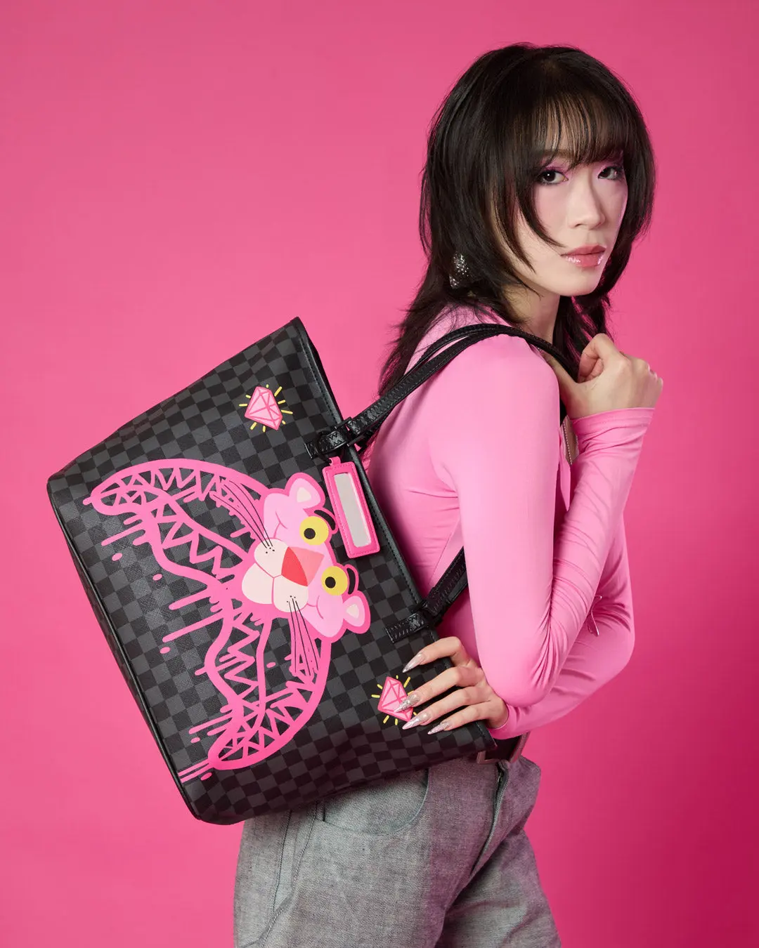 PINK PANTHER DIAMOND SHARK TOTE - Image 2