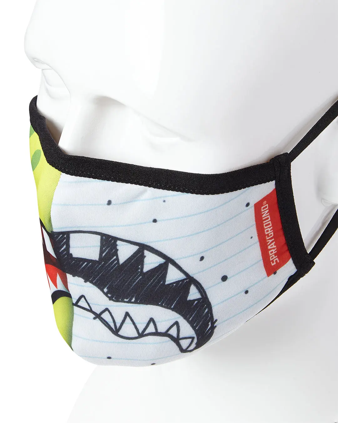 ADULT DOODLEBOB SPLIT SHARK FORM FITTING FACE-COVERING - Image 3
