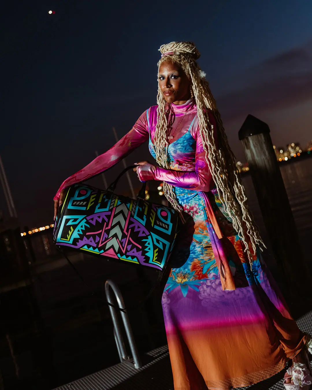 A.I. PATH TO THE FUTURE III DUFFLE - SANDFLOWER COLLAB (GLOW IN THE DARK) - Image 2