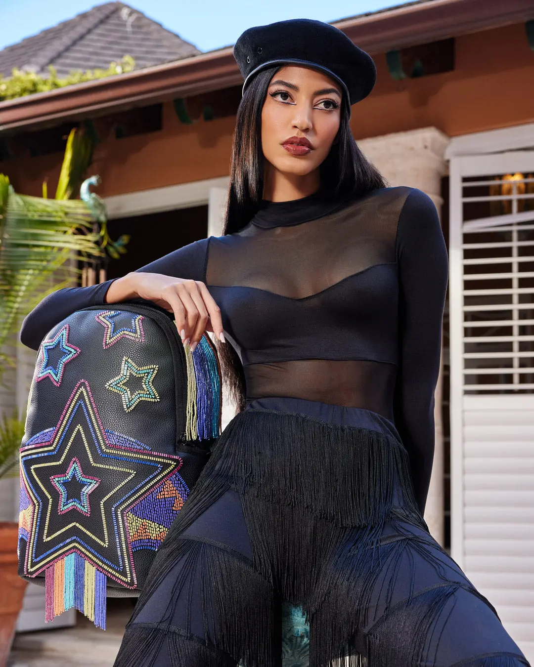 STAR RACER A.I.7 SANDFLOWER COLLAB BEADED BACKPACK - Image 16