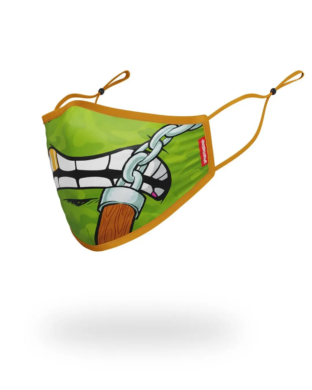 ADULT TMNT: MICHELANGELO SHARK FORM FITTING FACE-COVERING - Image 2