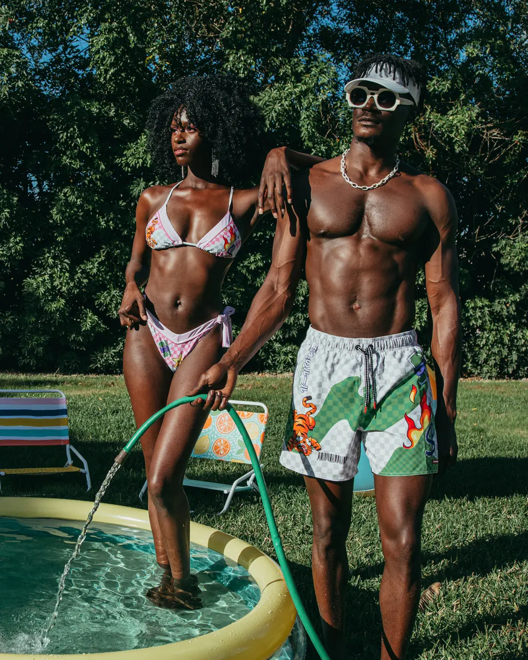 WTF ART SHOTO SWIM TRUNKS - Image 10