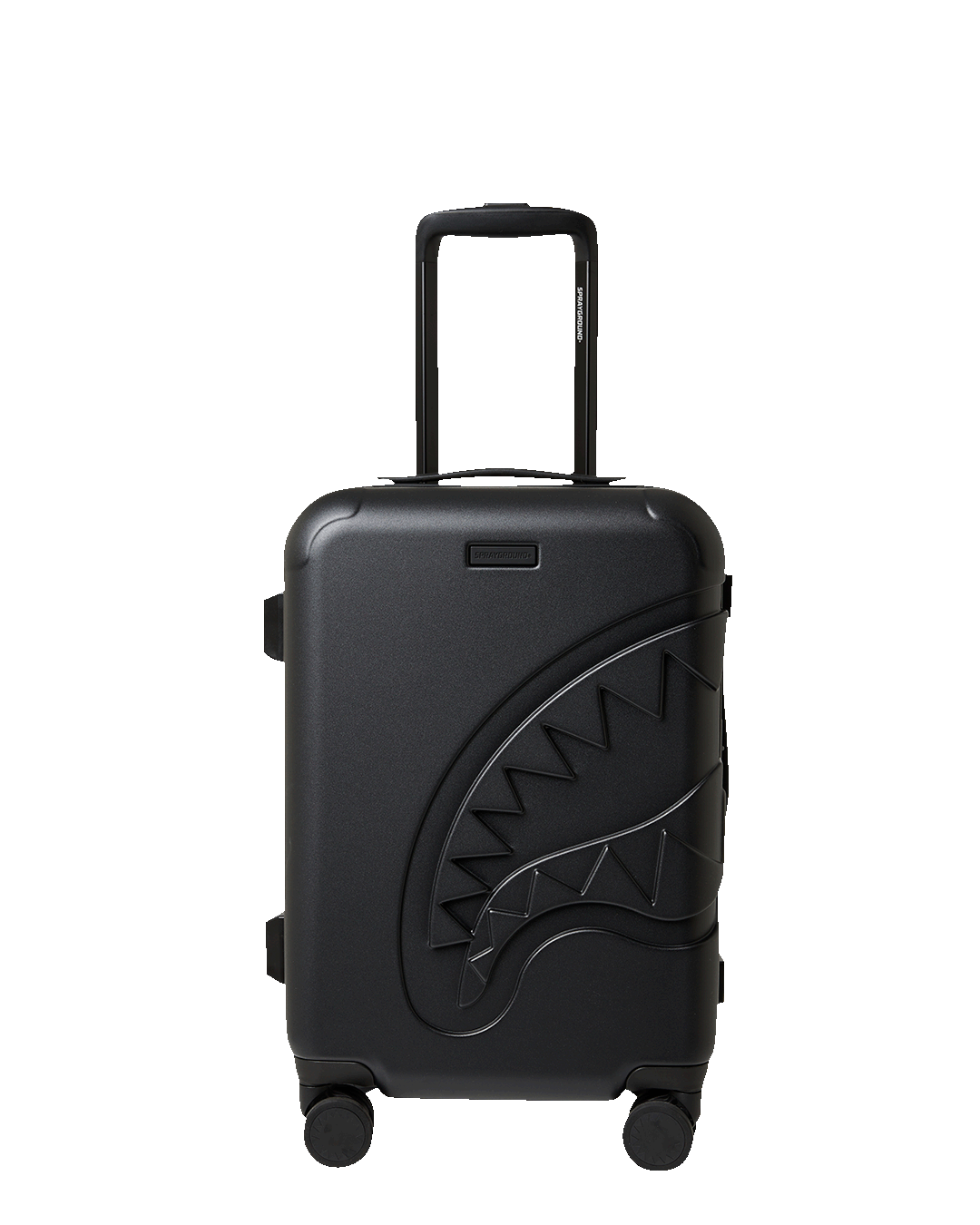 THE JOURNEY BEGINS SHARKITECTURE CARRY-ON LUGGAGE BLACK WITH EXTRA STICKERS - Image 5