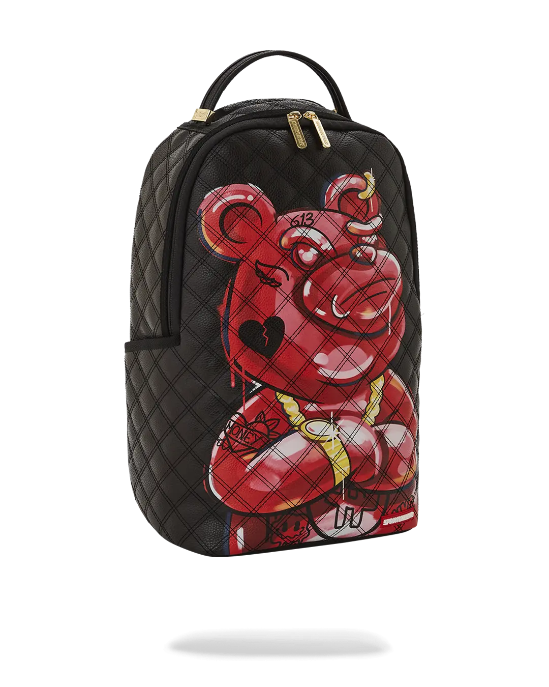 QUILT HAND PAINTED DIABLO BEAR BACKPACK (DLXV) - Image 3