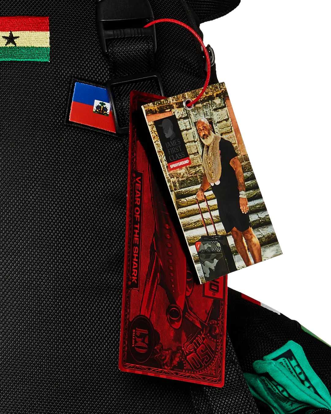 JAMES FIRST CLASS GLOBAL FLAGS MONEYBEAR BACKPACK - Image 13