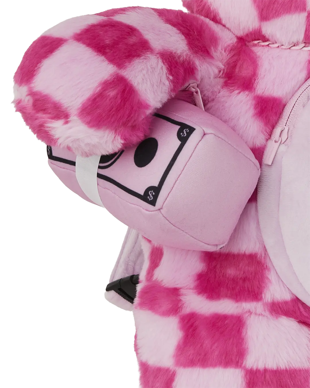 FURZILLA SHARK (PINK CHECK) MONEYBEAR BACKPACK - Image 11