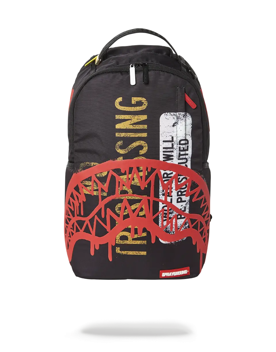 NO TRESPASSING BACKPACK
