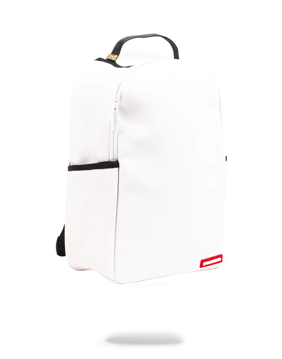 THE SPRAYGROUND DIY WHITE BACKPACK (VEGAN LEATHER & INNER MONEY LINING) & MARKERS INCLUDED - Image 2