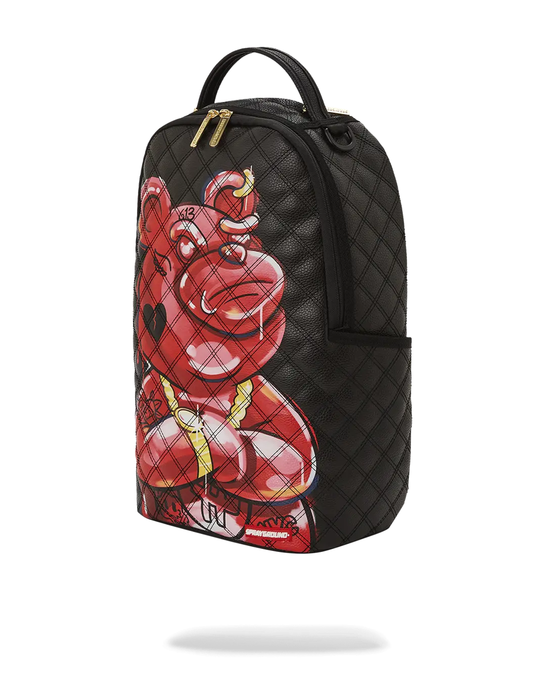 QUILT HAND PAINTED DIABLO BEAR BACKPACK (DLXV) - Image 7