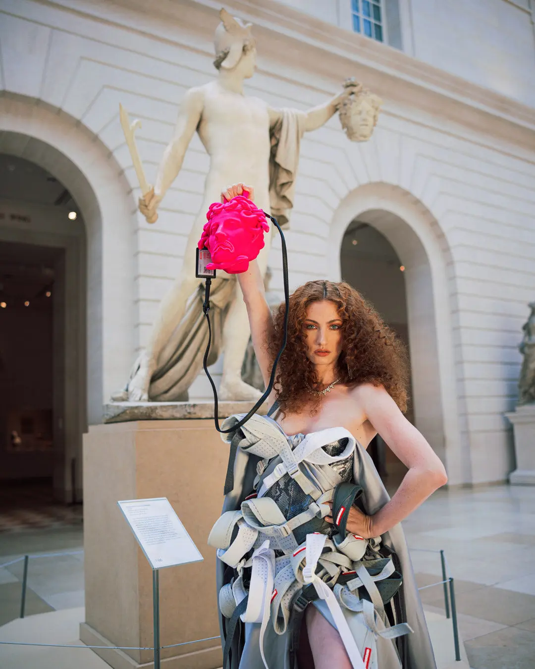 THE MET CANOVA MEDUSA HANDBAG (PINK) - Image 6