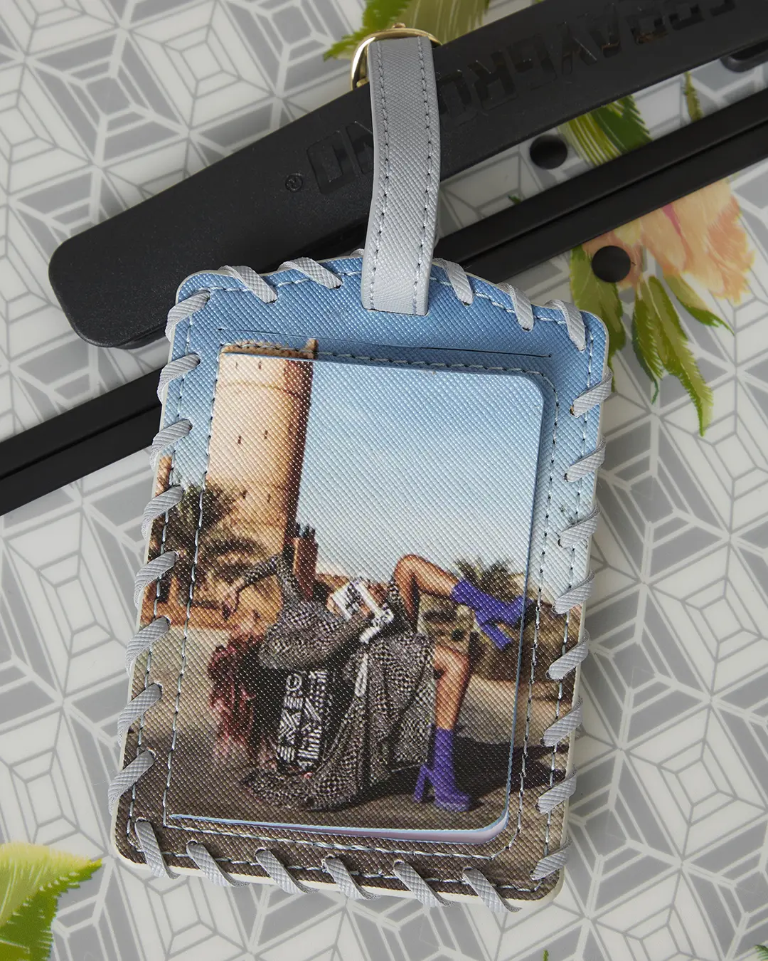 A.I. AFRICAN INTELLIGENCE ELEGANT ENERGY SHARKITECTURE FULL SIZE LUGGAGE - SANDFLOWER COLLAB - Image 18