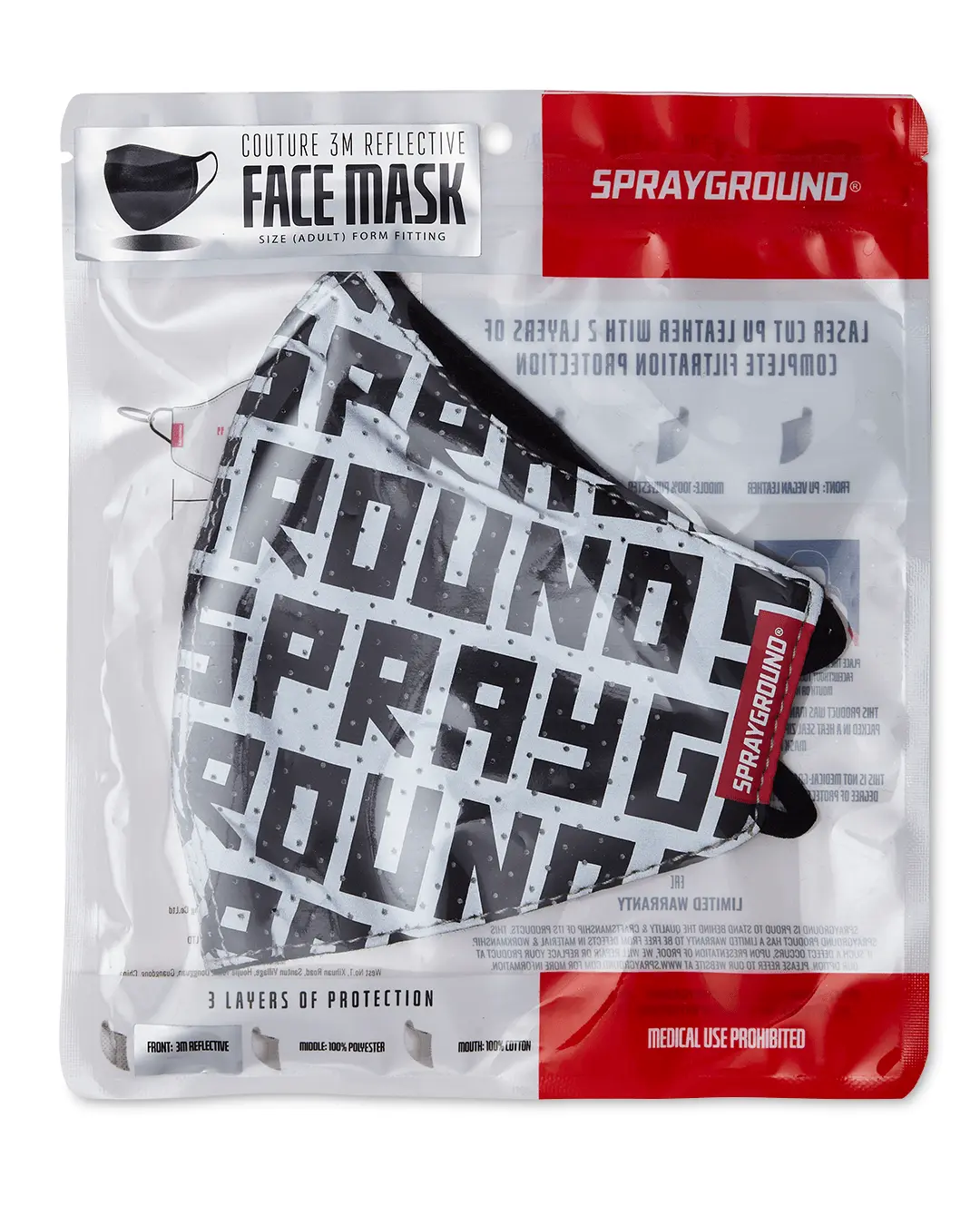 SPRAYGROUND INFINITI 3M REFLECTIVE FACE MASK - Image 13