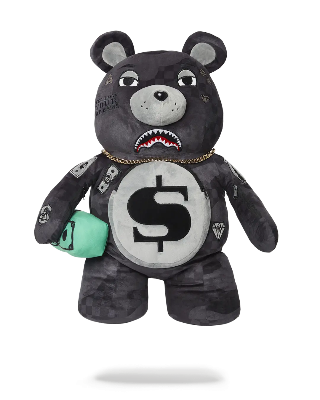 3AM NEVER SLEEP MONEYBEAR TEDDYBEAR BACKPACK