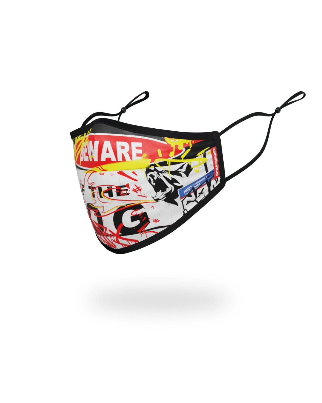 ADULT BEWARE OF THE DOG FORM-FITTING FACE MASK - Image 2