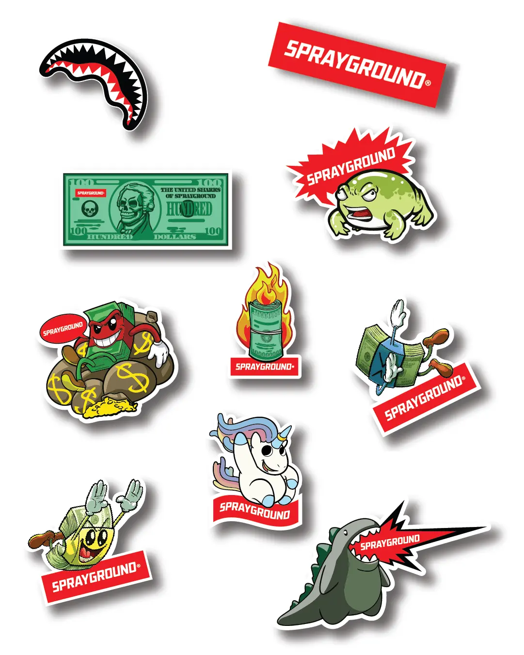 SPRAYGROUND STICKER 10 PACK - Image 2