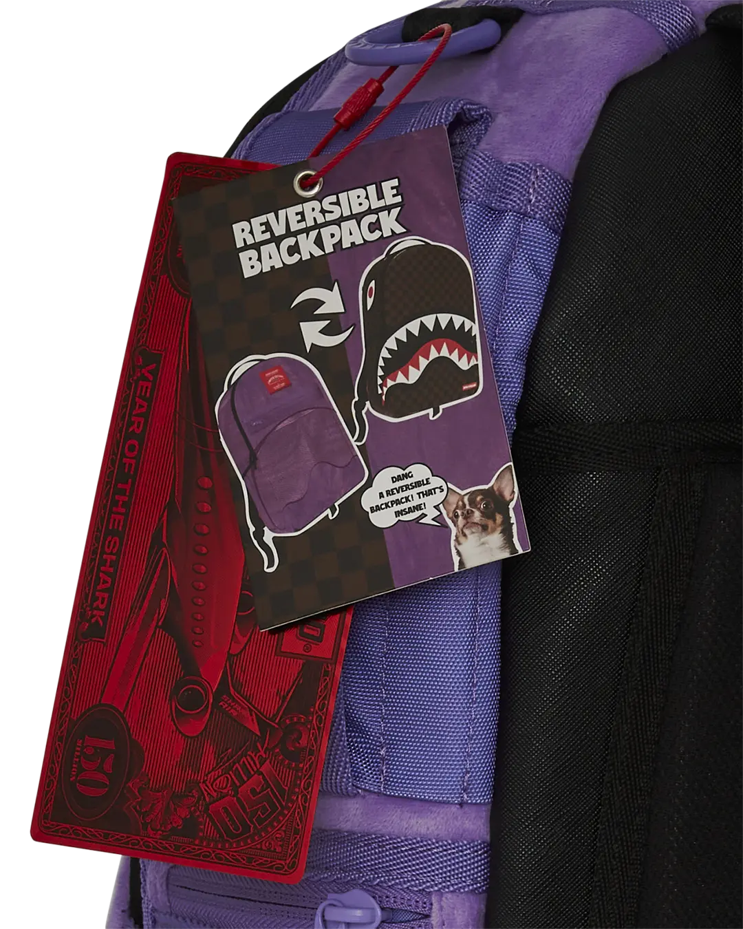 NOOO WAY!!! A REVERSIBLE BACKPACK - PURPLE VELOUR TO OG SHARKS IN PARIS BACKPACK - Image 22