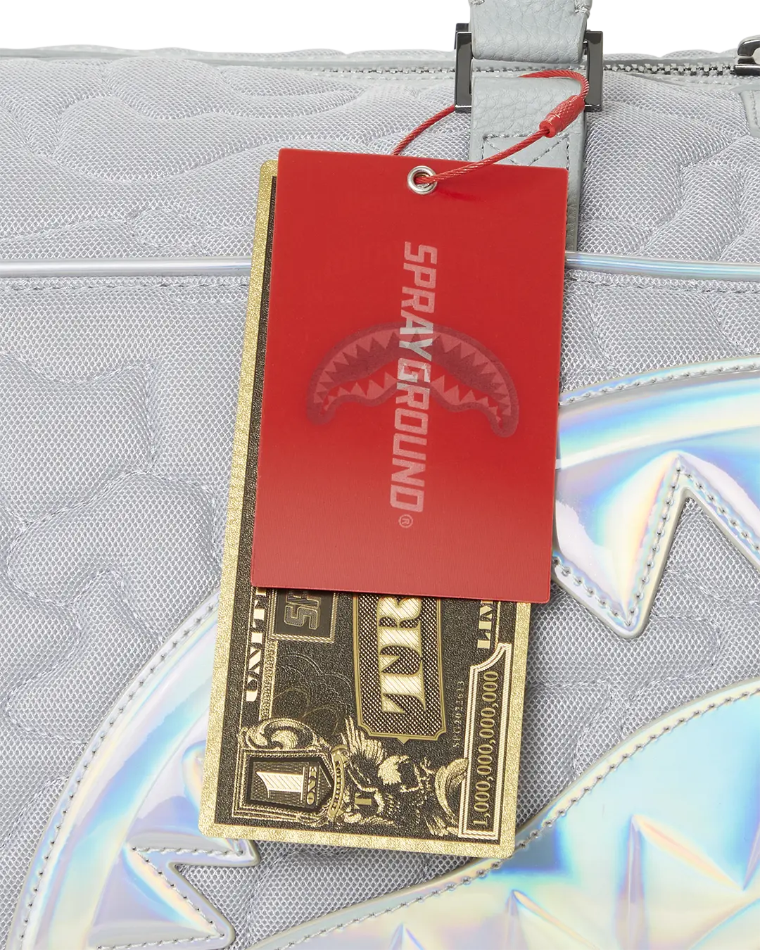 MIRASHAKU IRIDESCENT QUILT DUFFLE - Image 16