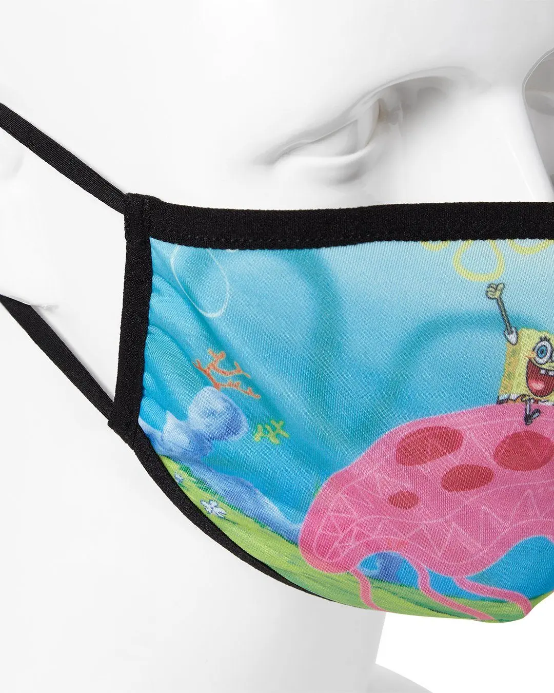 ADULT SPONGEBOB JELLY SHARK FORM FITTING FACE-COVERING - Image 4
