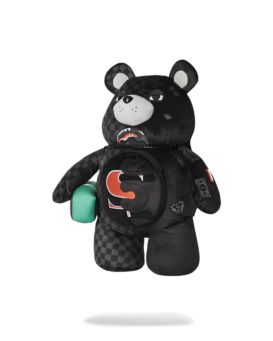 SPEED SHARK SIDE SWIPE MONEYBEAR TEDDY BEAR BACKPACK - Image 5