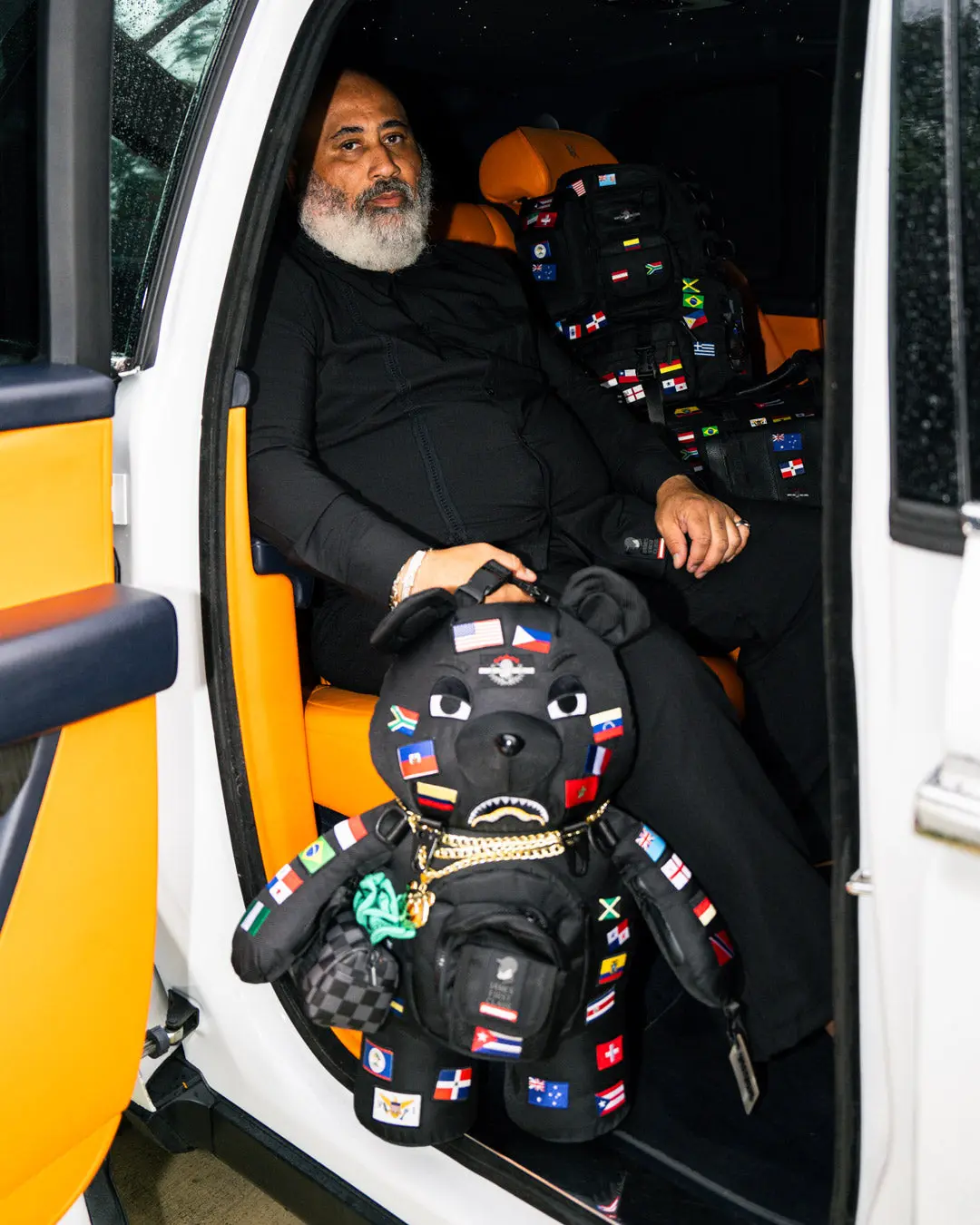 JAMES FIRST CLASS GLOBAL FLAGS MONEYBEAR BACKPACK - Image 2