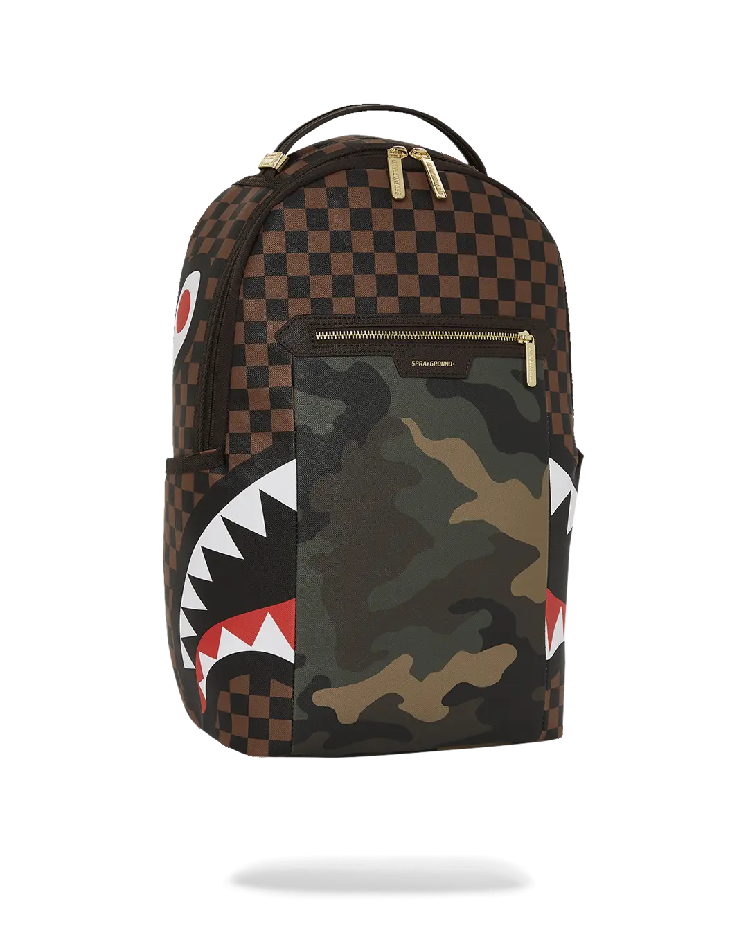 EXTERIOR GOLD ZIP POCKET SHARKS IN PARIS BACKPACK (DLXV) - Image 3