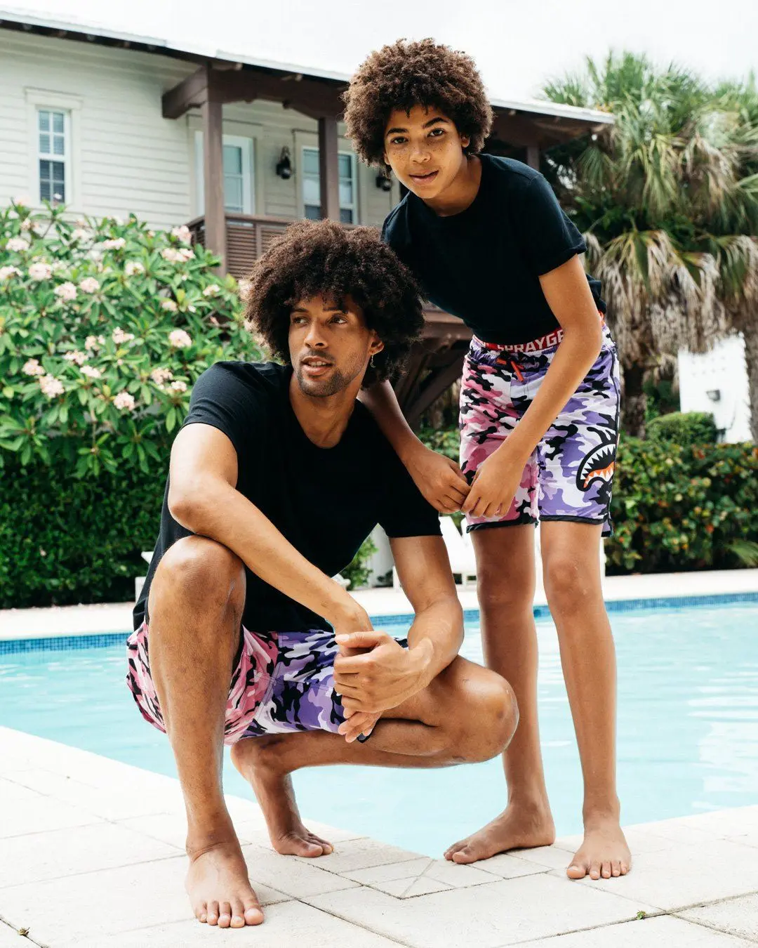 SPLIT CAMO CORTO SWIM TRUNKS - Image 6