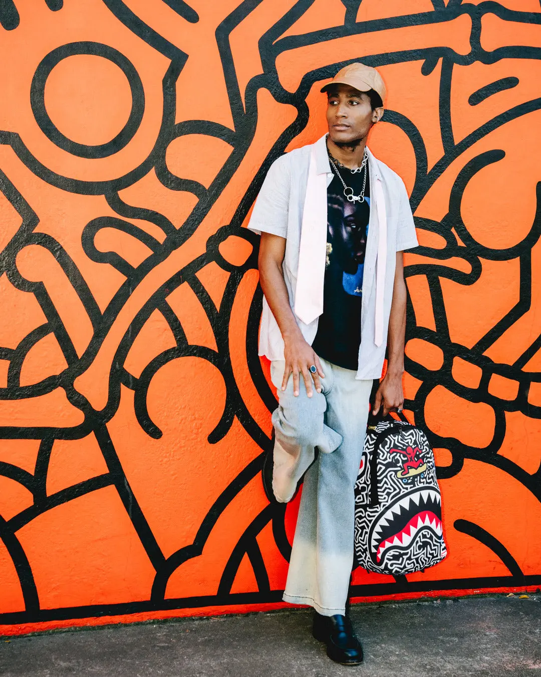 KEITH HARING SKATER SHARK DLXSR BACKPACK - Image 4