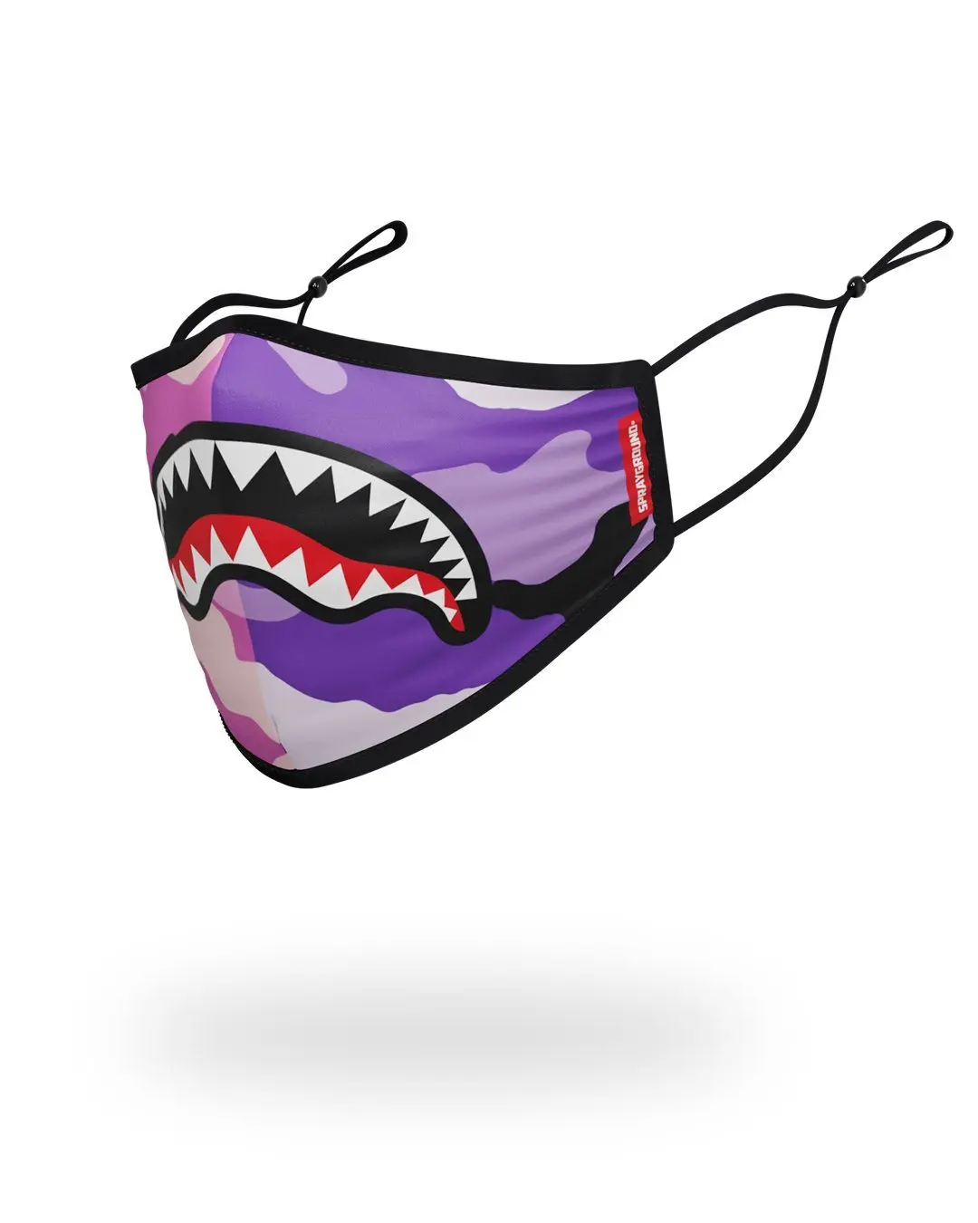 ADULT SPLIT CAMO FORM FITTING FACE MASK - Image 2