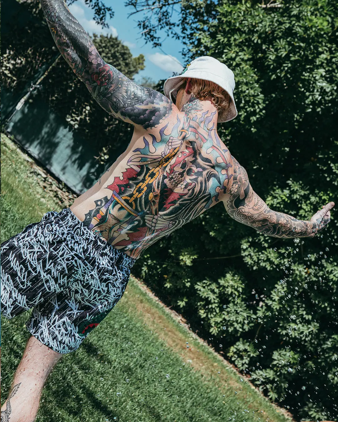 SCRIBBLE SHARK SHOTO SWIM TRUNKS - Image 5