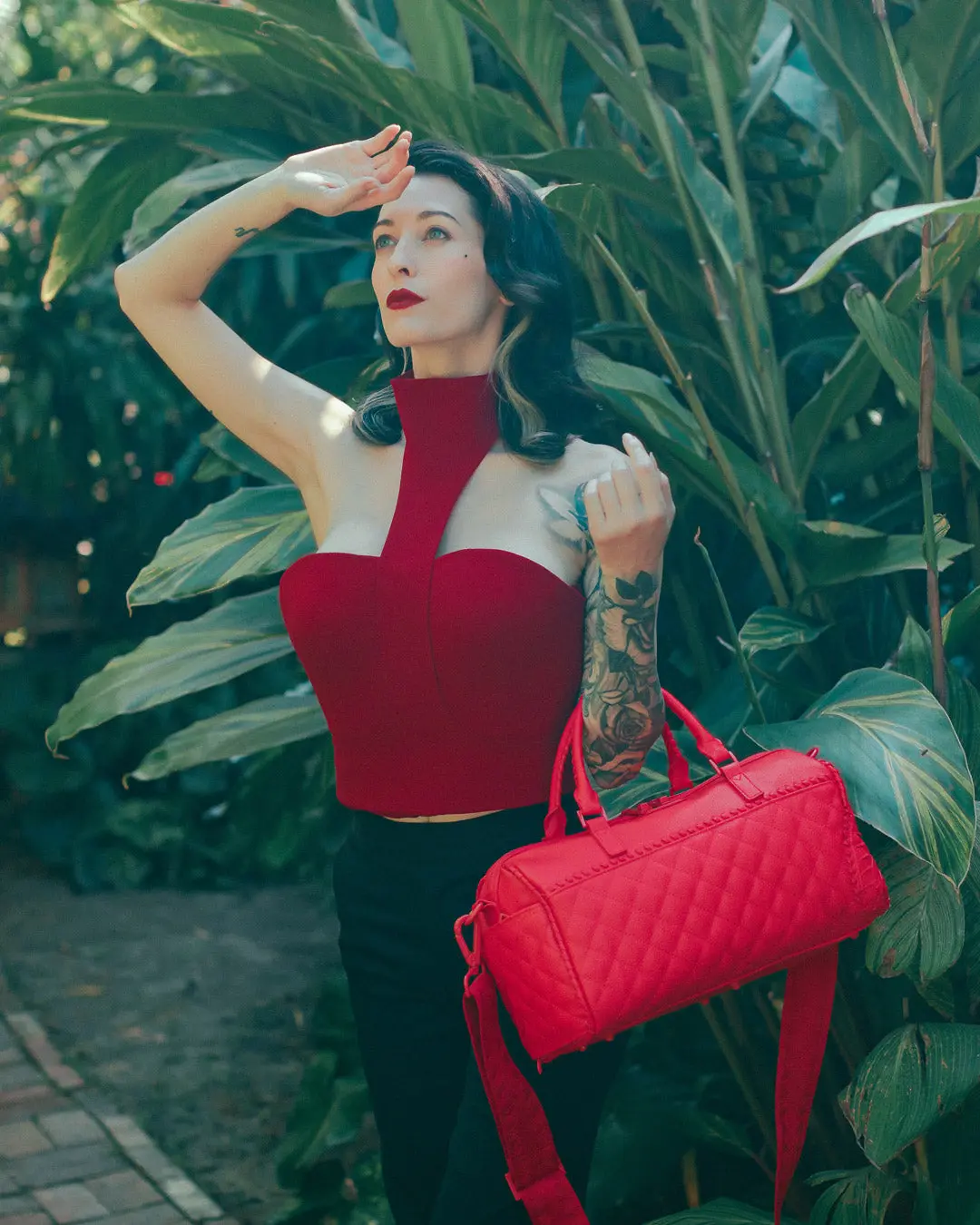 RED RIVIERA MINI DUFFLE - Image 4