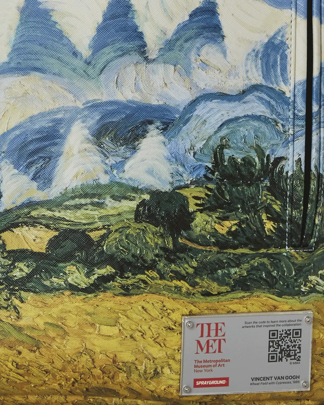 THE MET VAN GOGH WHEAT FIELD WITH CYPRESSES BACKPACK - Image 14