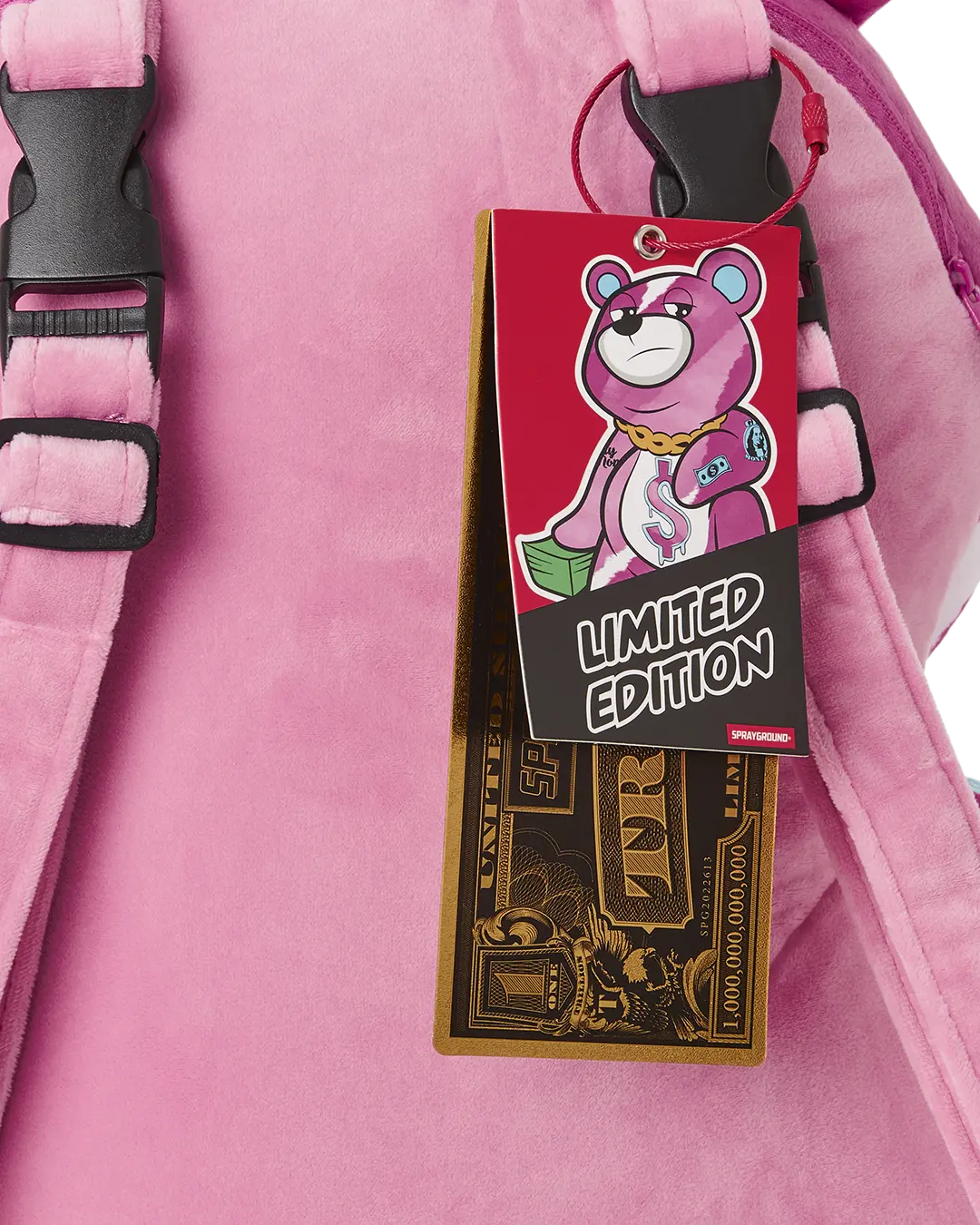 PINK PUNK MONEYBEAR TEDDYBEAR BACKPACK - Image 9