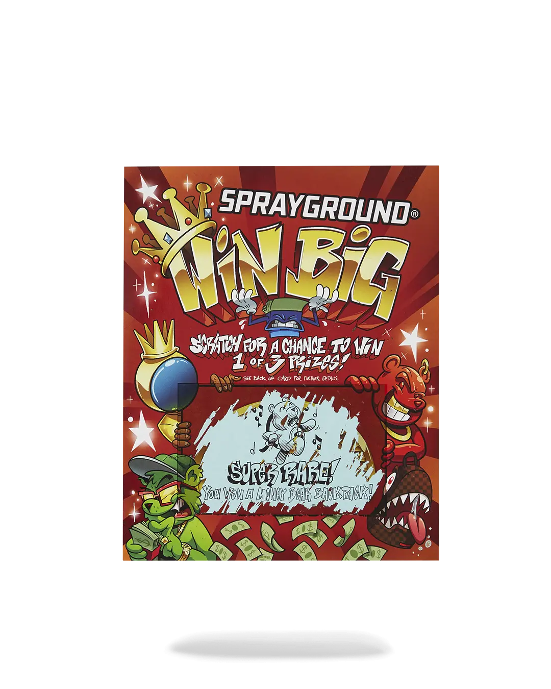 SPRAYGROUND SCRATCH OFF PLAYING CARD - WIN A BACKPACK, MONEYBEAR OR LUGGAGE! - Image 6