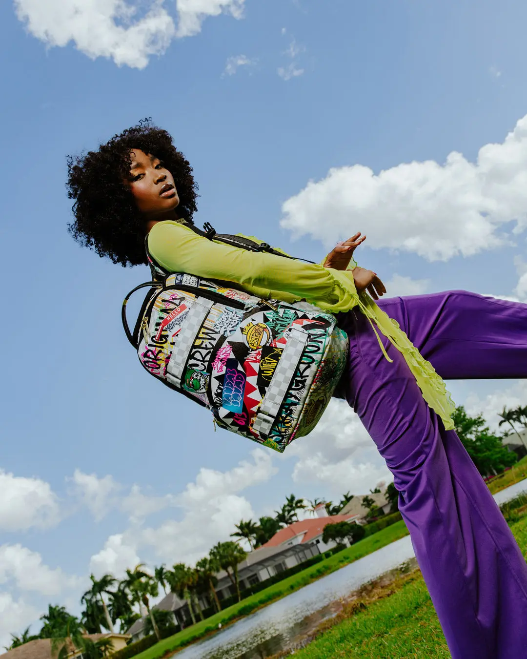 CREATE ANOTHER DAY SKATEBOARD-STRAP BACKPACK - Image 2