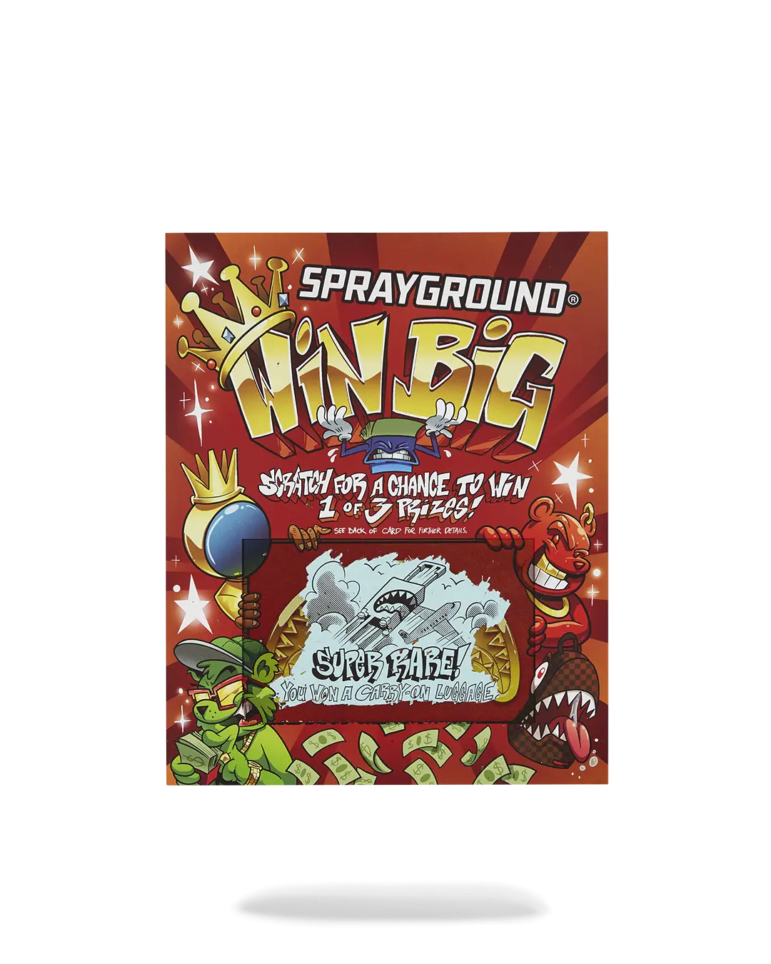 SPRAYGROUND SCRATCH OFF PLAYING CARD - WIN A BACKPACK, MONEYBEAR OR LUGGAGE! - Image 5